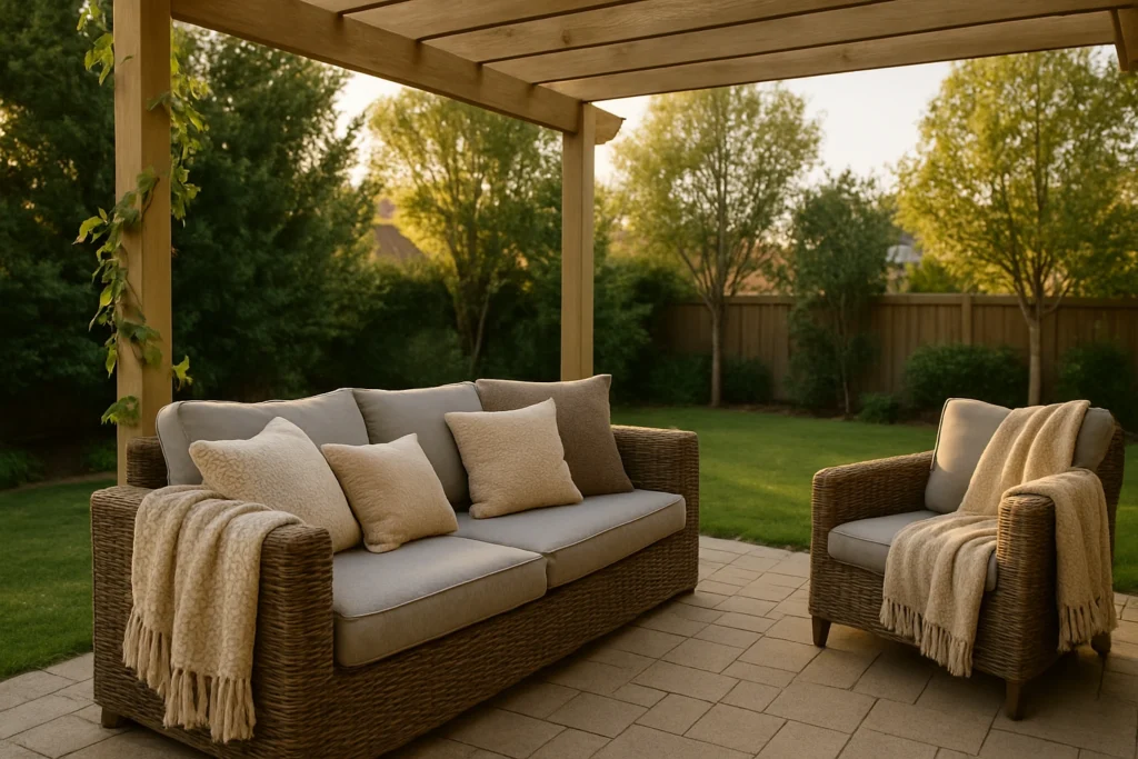 Layer Cushions and Throws for Extra Comfort