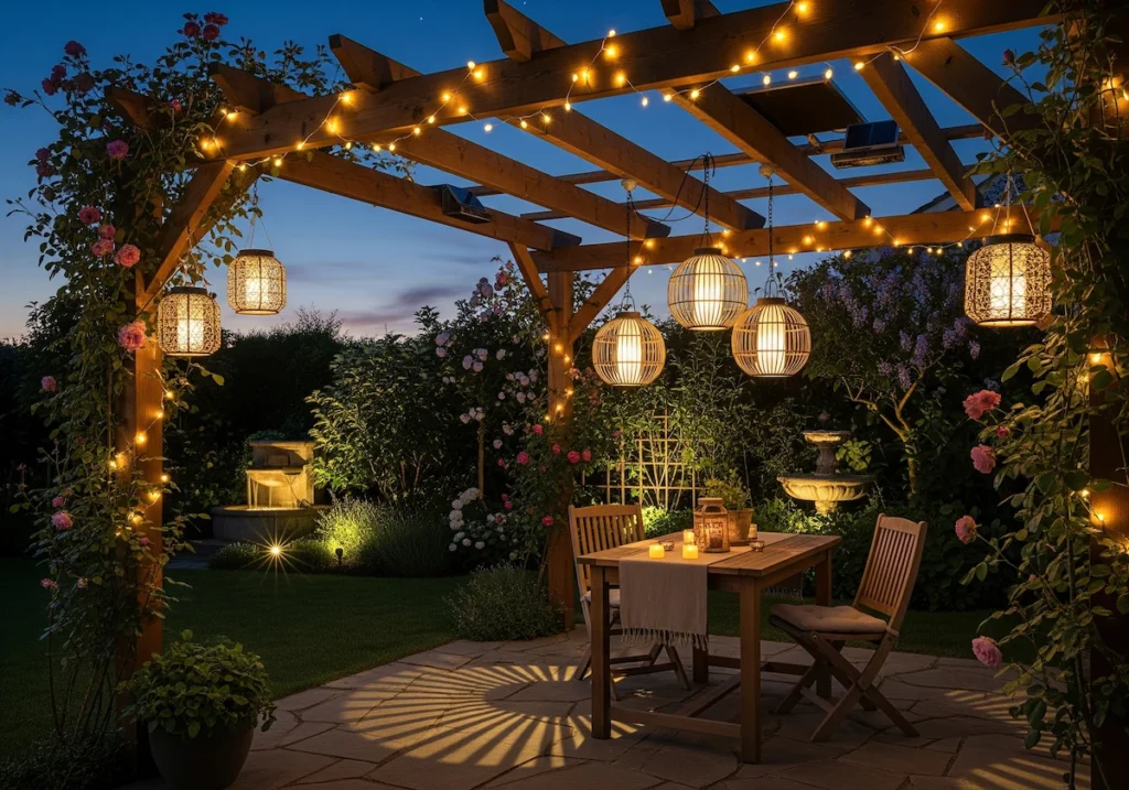 Popular Pergola Lighting Options: Solar Power for Illumination